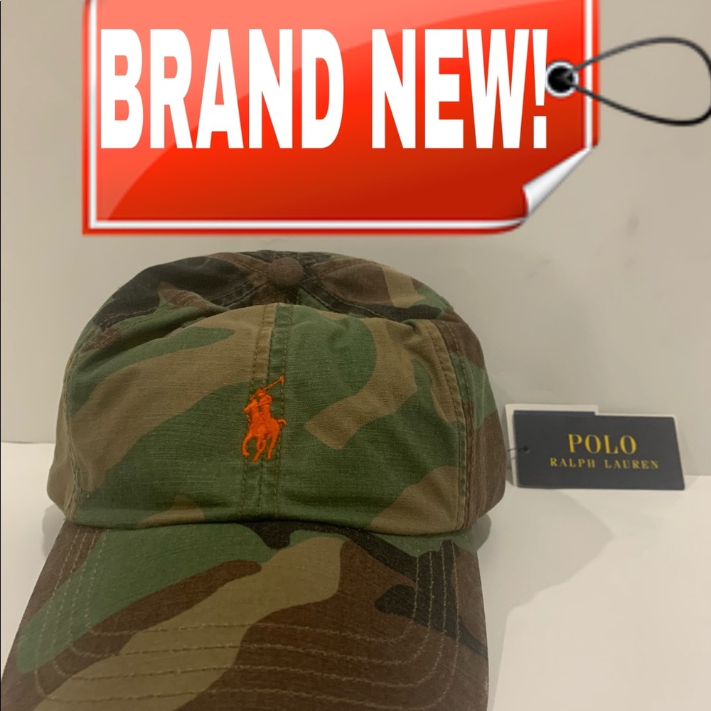 POLO RALPH LAUREN CAMO CAMOUFLAGE HAT BRAND NEW